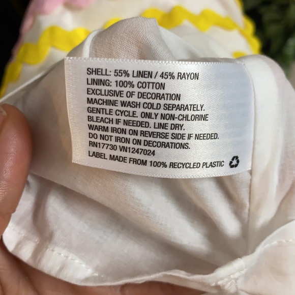 - White Multi print dress with flared arms - Picture 7 of 7